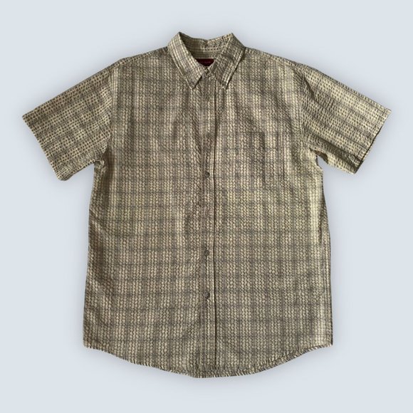 Hunt Club Short Sleeve Button Up Top - Picture 1 of 6